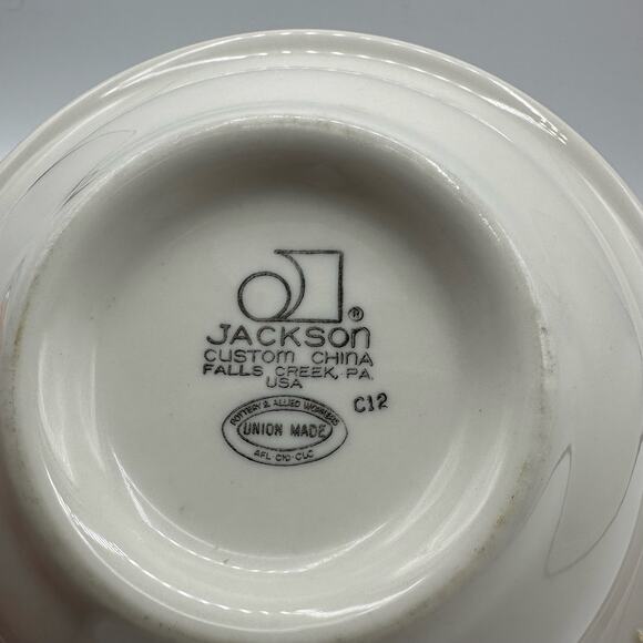 Jackson China Cereal/Soup Bowls Restaurant Ware Union Made Custom China Set/3 - Picture 7 of 8